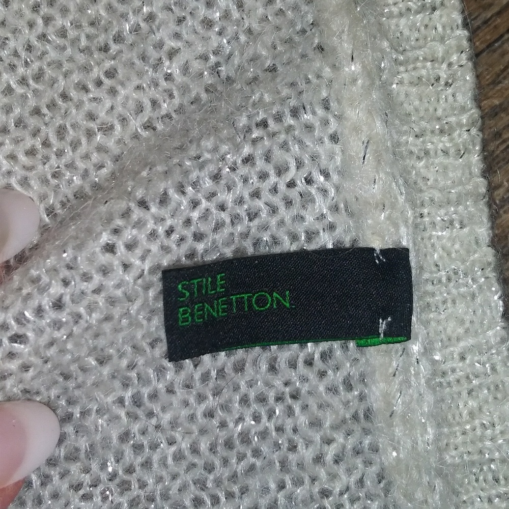 UNITED COLORS OF BENETTON OMBRE CROP SWEATER - Picture 5 of 8